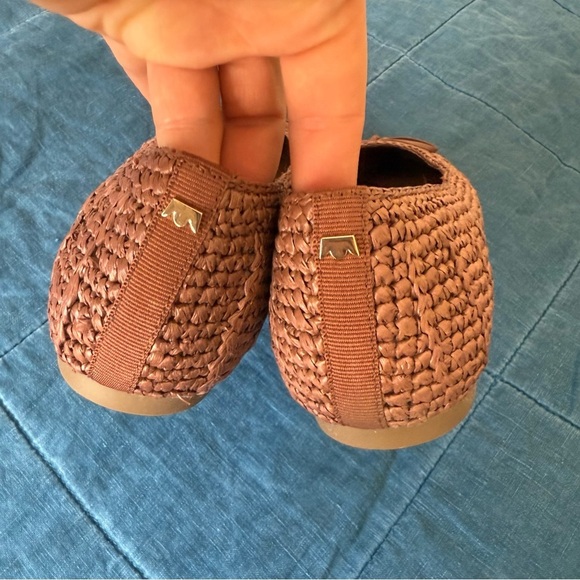 BIRDIES  Women's The Hummingbird Flats Size 8 Red Raffia Slip-On Ballet - Picture 5 of 10